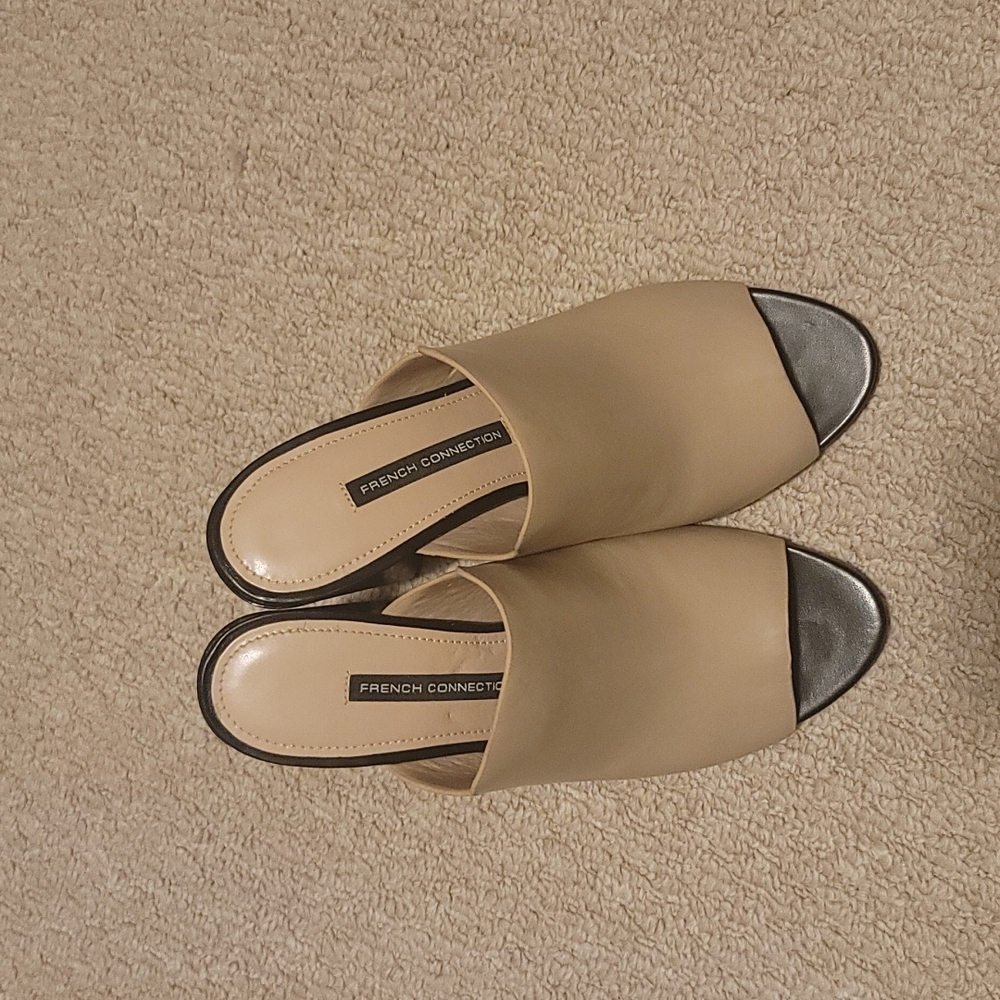 French connection Nude Mules